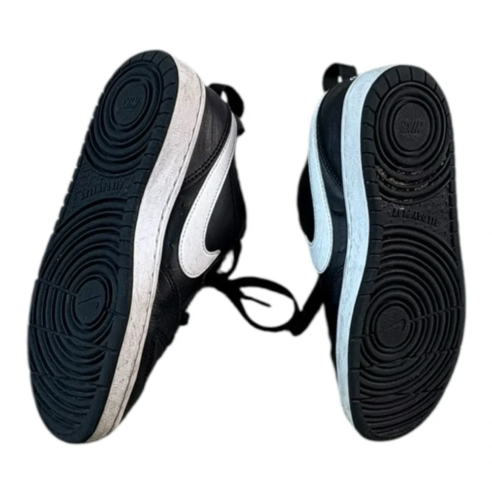 Nike Court Borough‎ Low 2 Youth 4Y Black White Sneakers BQ5448-002